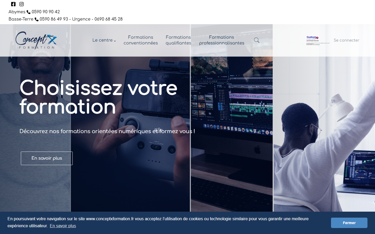 Aperçu du site de CONCEPT X FORMATION