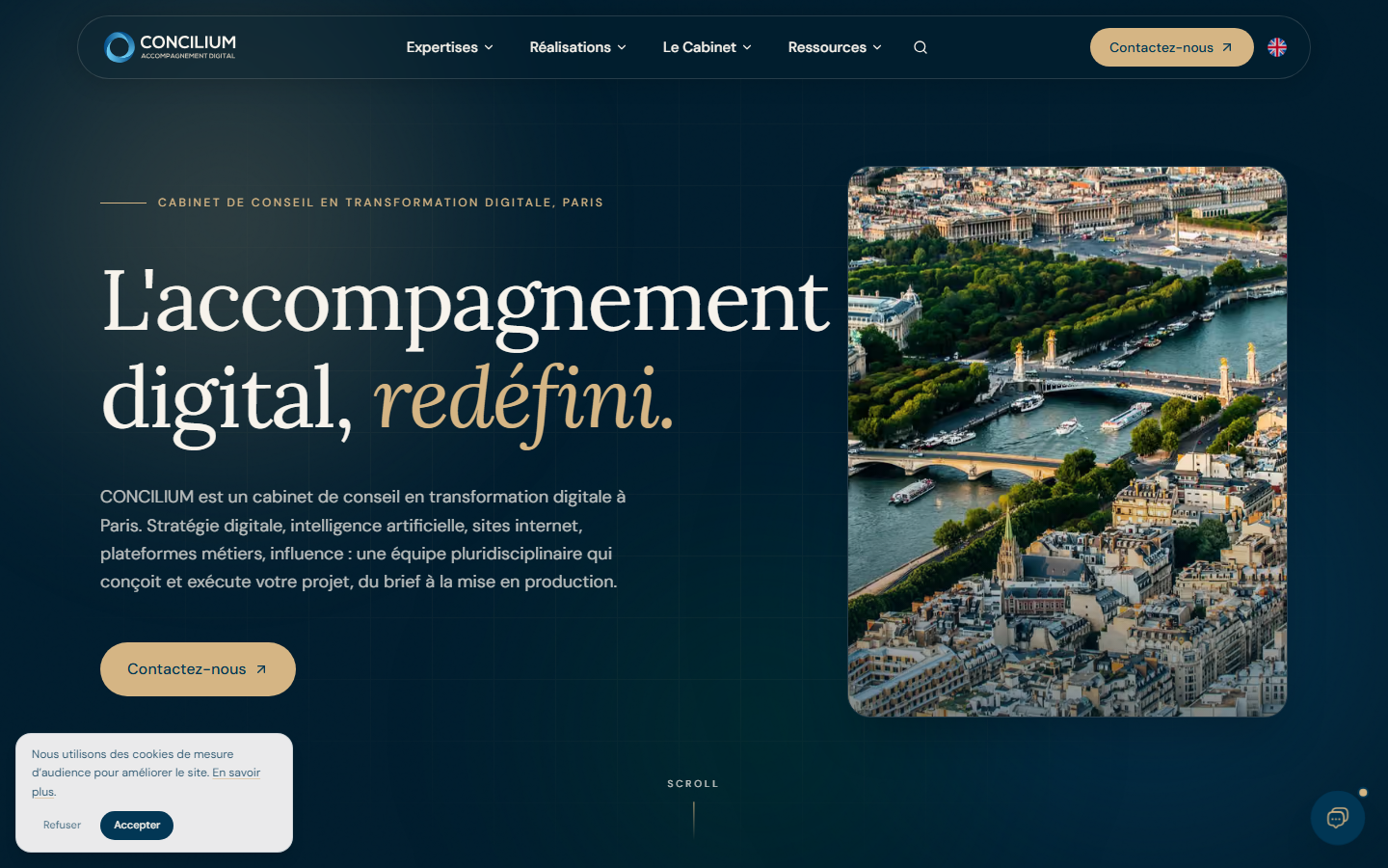Aperçu du site de Concilium