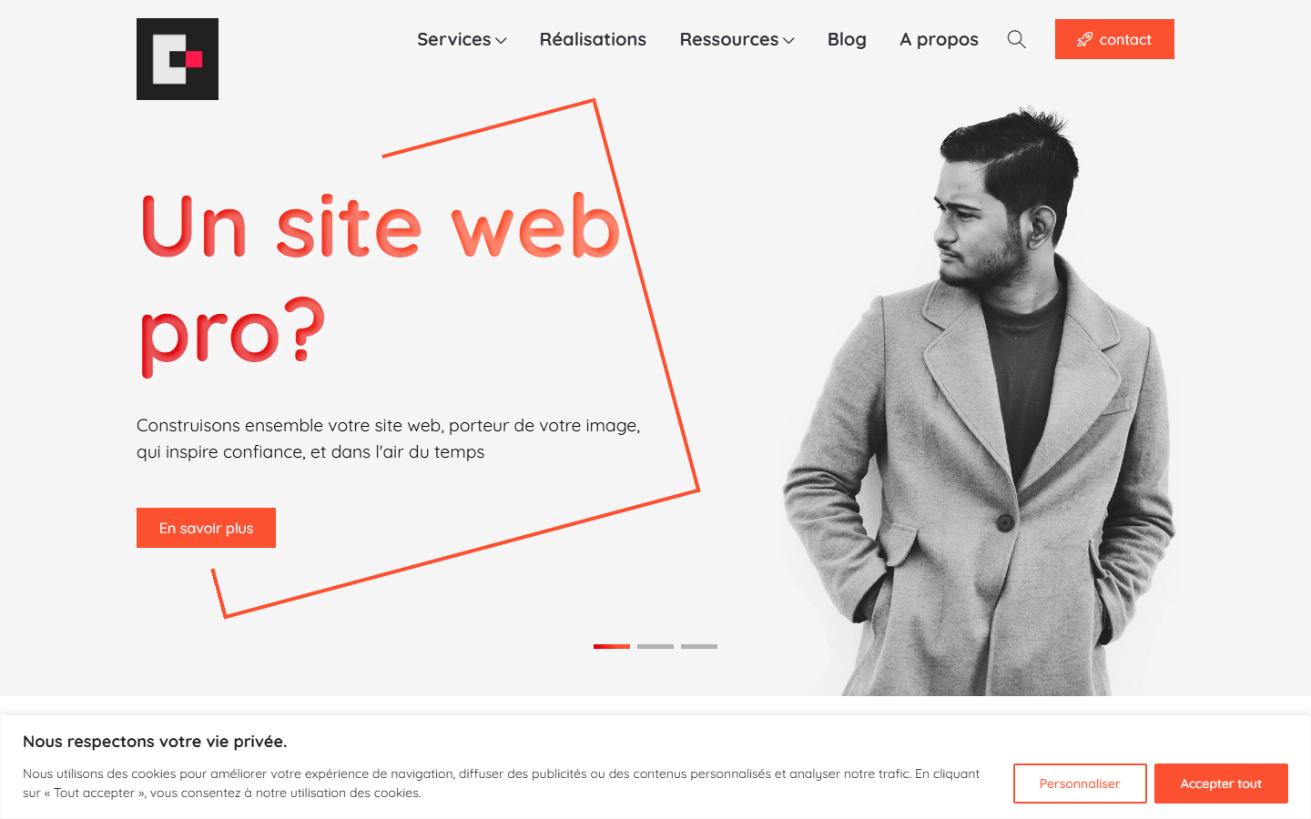 Aperçu du site de Condorito.fr