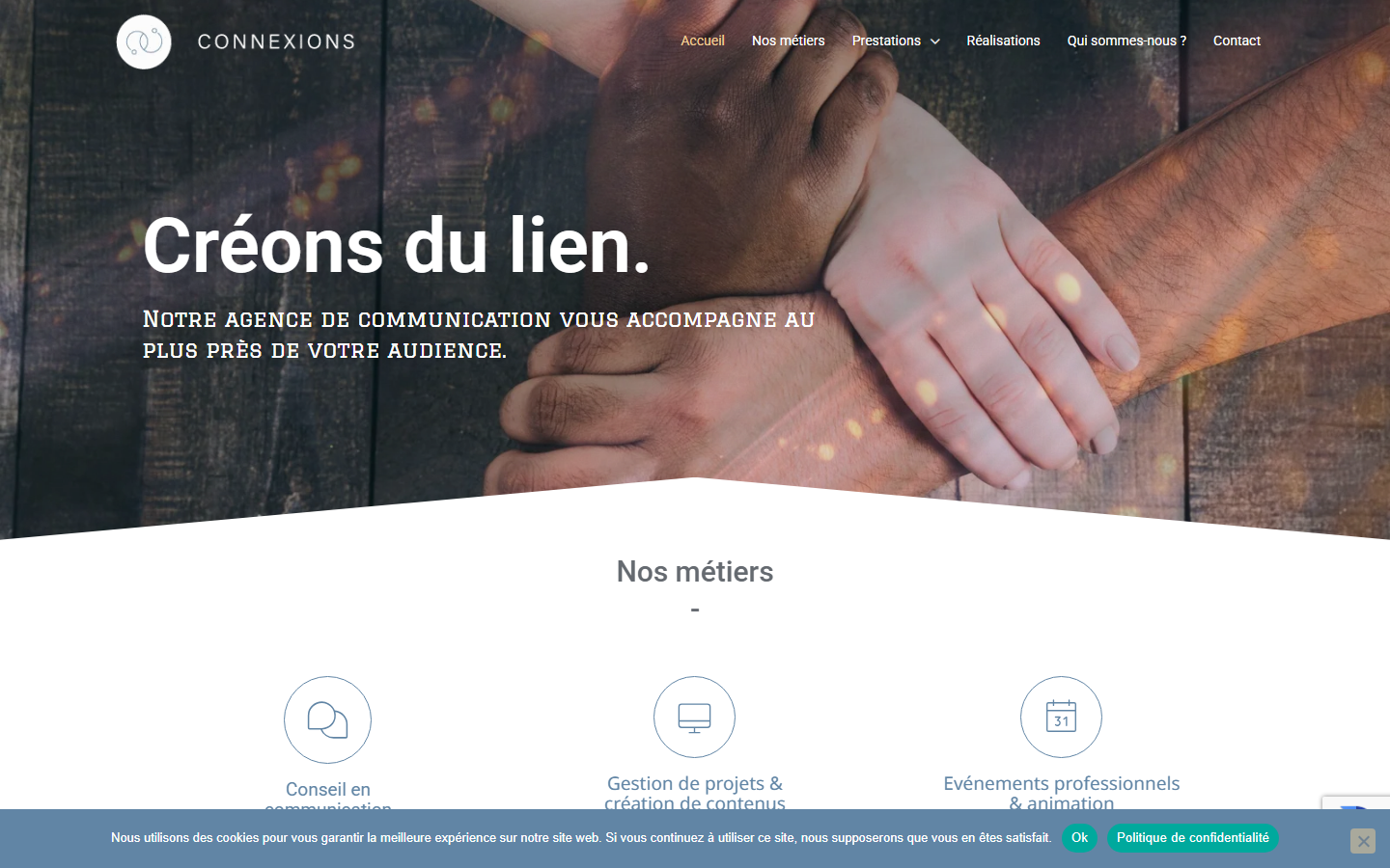 Aperçu du site de CONNEXIONS
