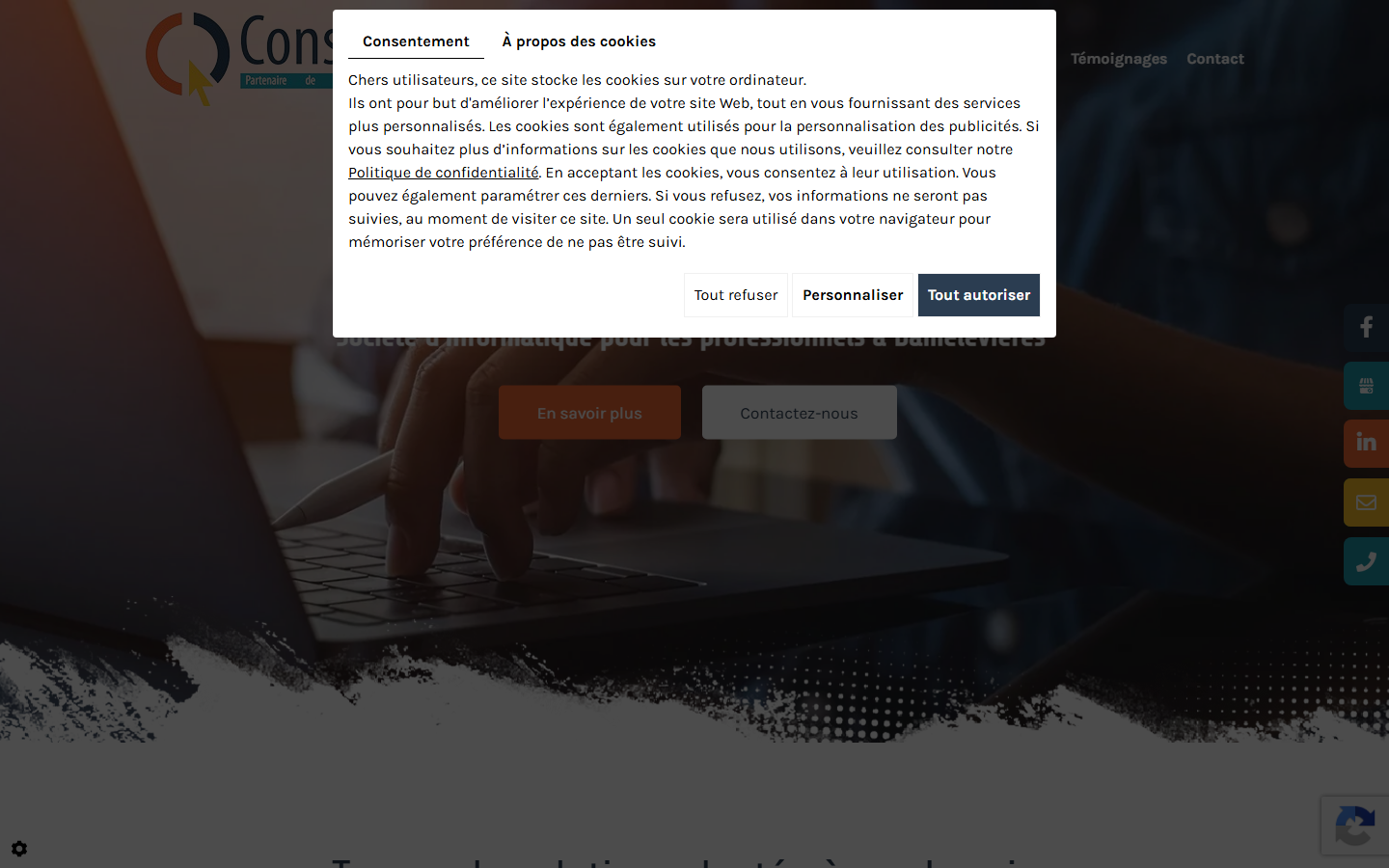 Aperçu du site de CONSEIL-PC.FR