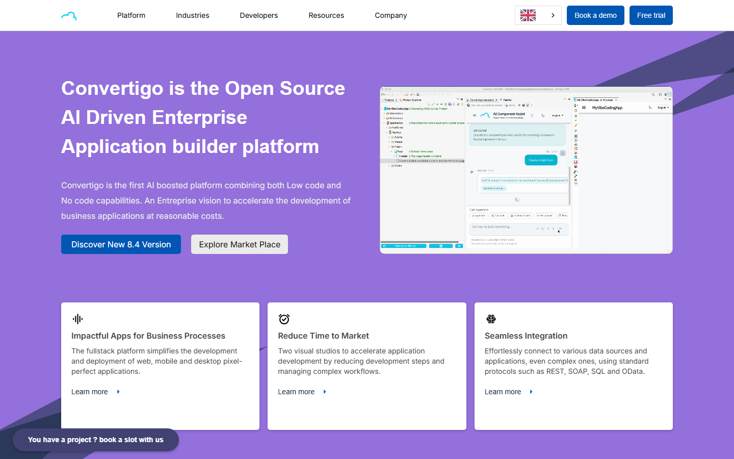 Aperçu du site de CONVERTIGO