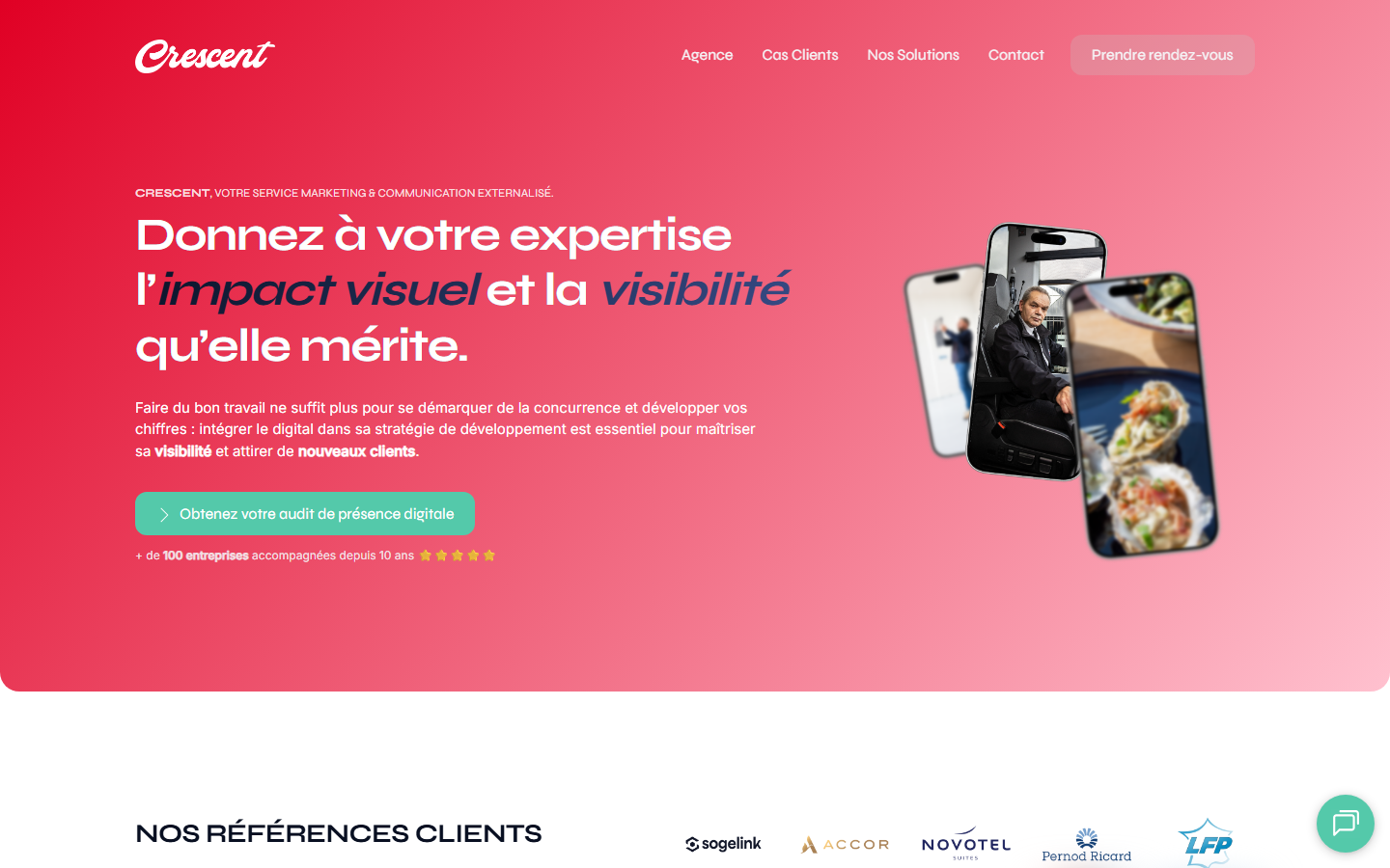 Aperçu du site de CRESCENT
