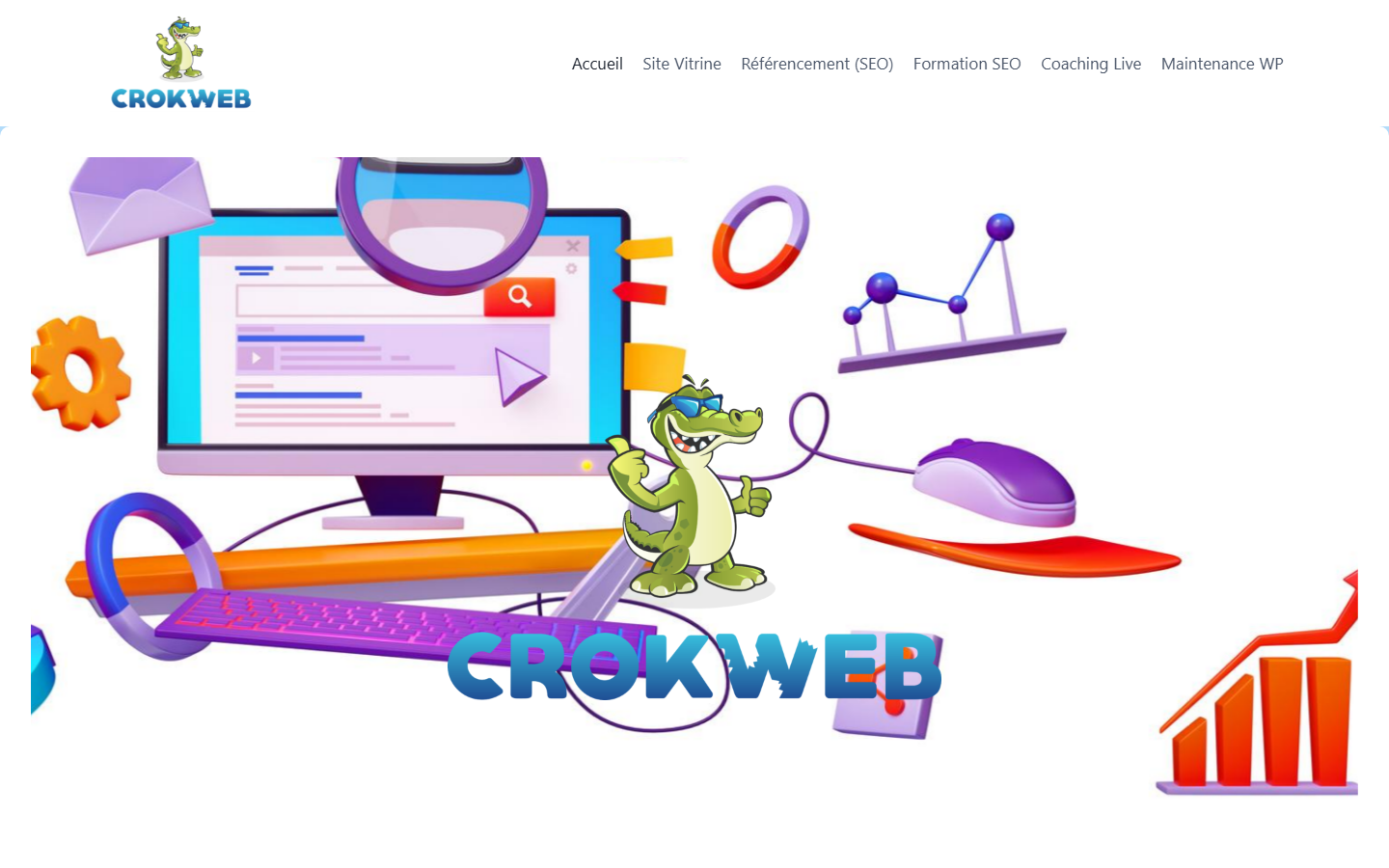 Aperçu du site de CROKWEB