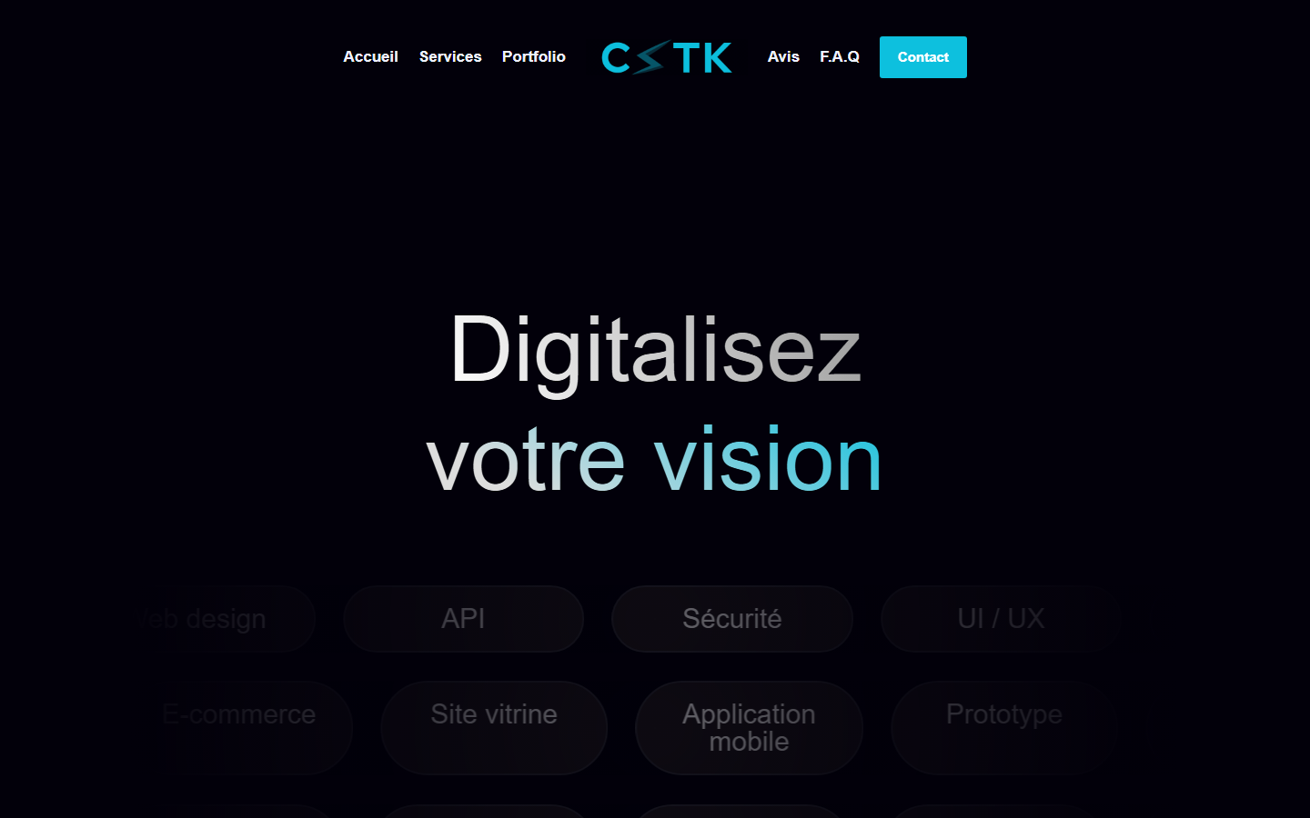 Aperçu du site de CSTK