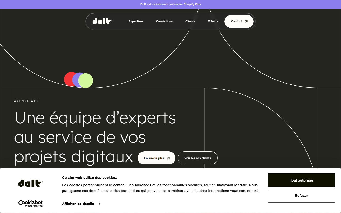 Aperçu du site de DALT