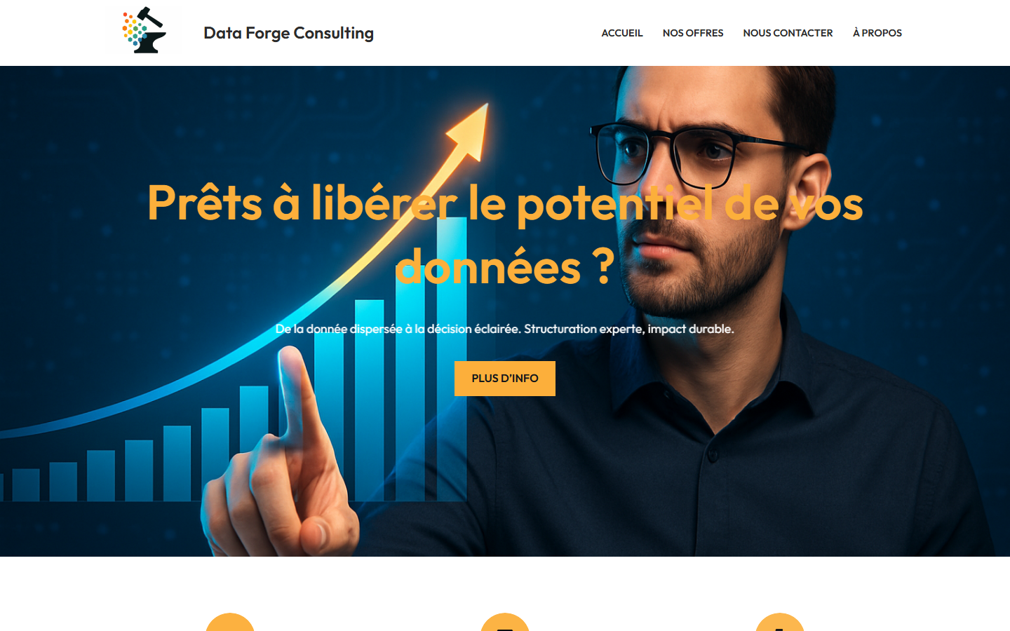 Aperçu du site de Data Forge Consulting