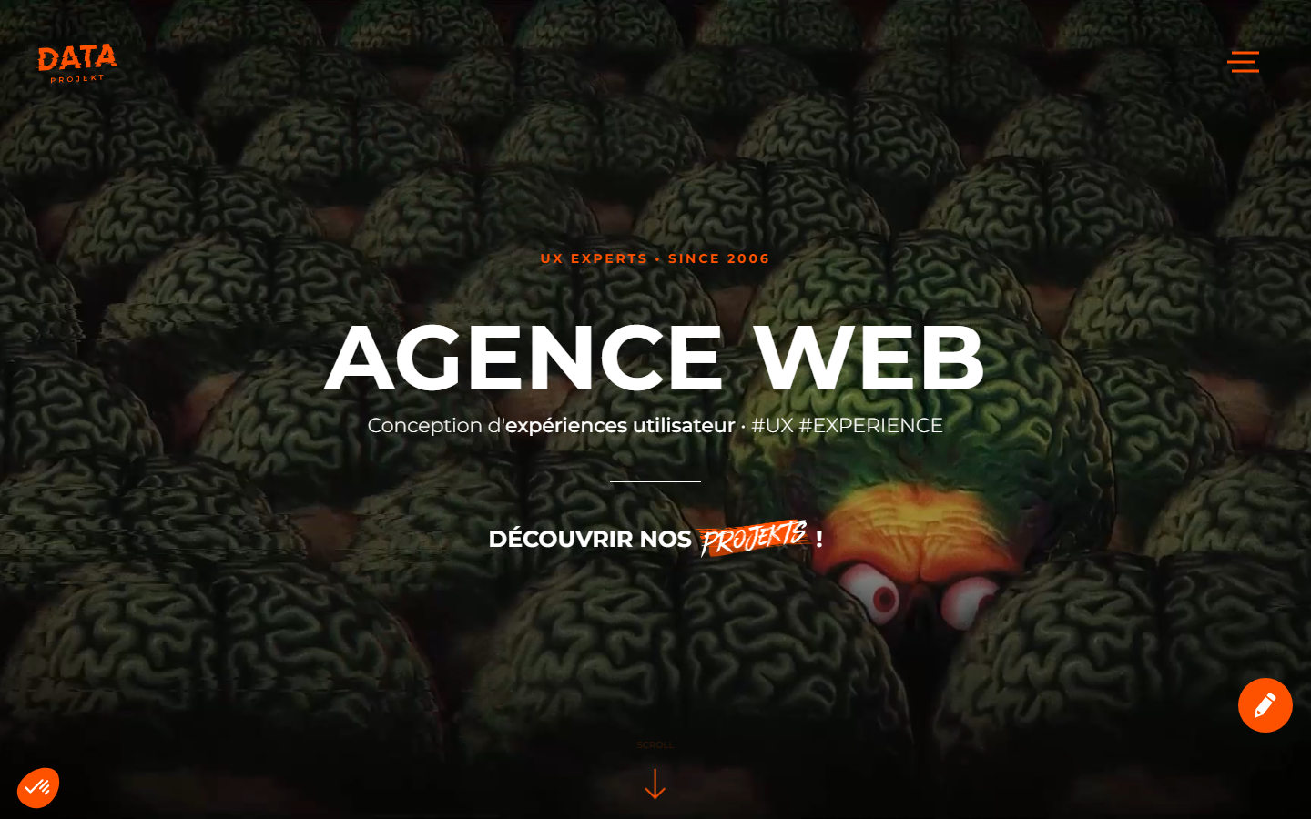 Aperçu du site de DATA PROJEKT