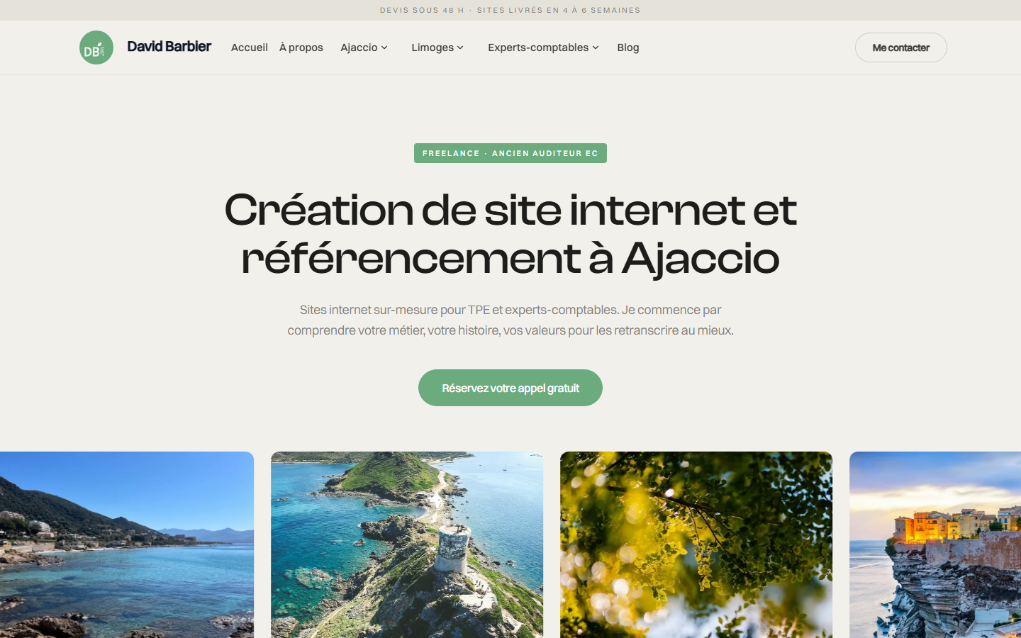 Aperçu du site de David Barbier