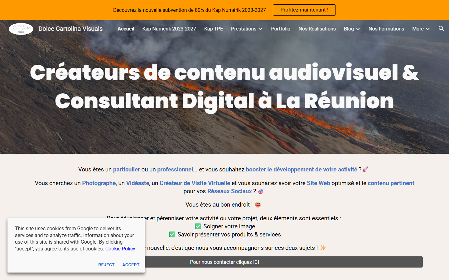 Aperçu du site de Dolce Cartolina Drone