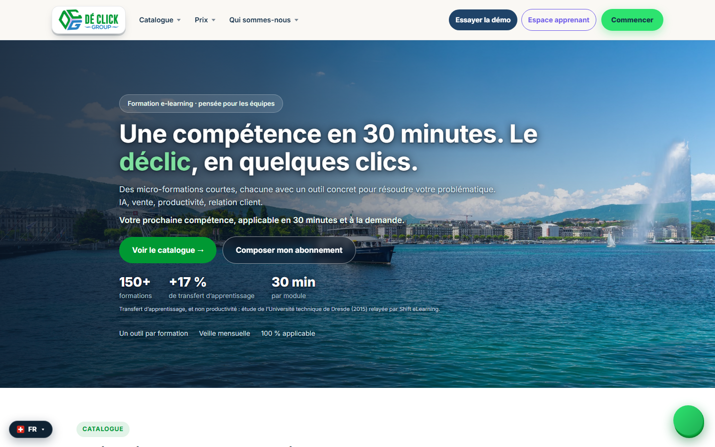 Aperçu du site de DE CLICK GROUP