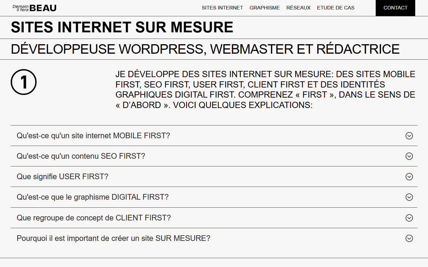 Aperçu du site de Demain il fera beau