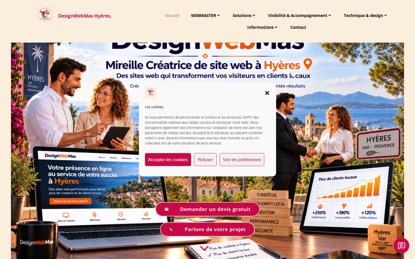Aperçu du site de MASCARELLO