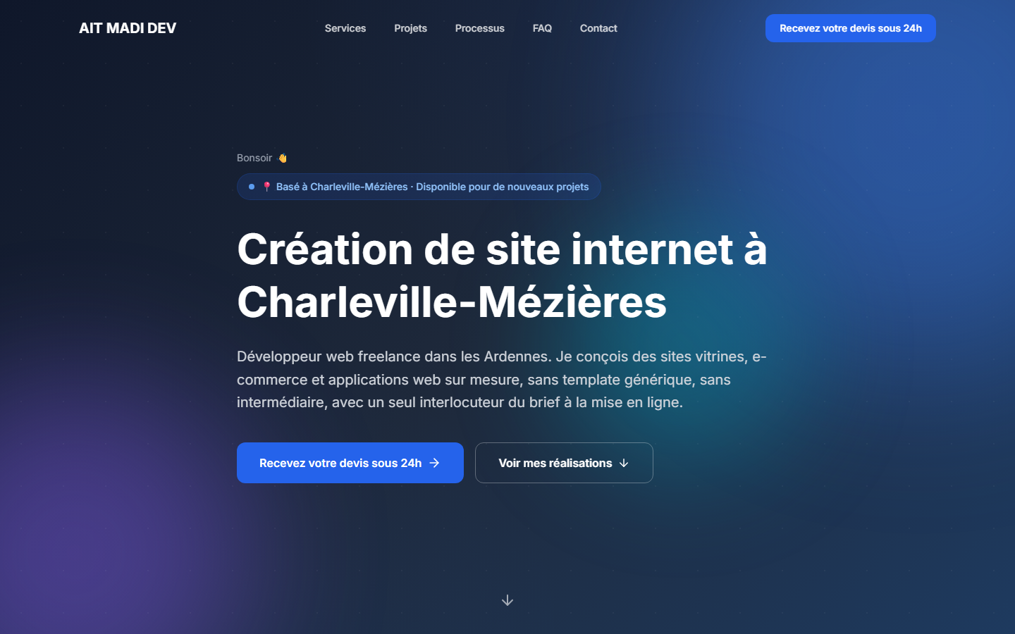 Aperçu du site de AIT MADI DEV