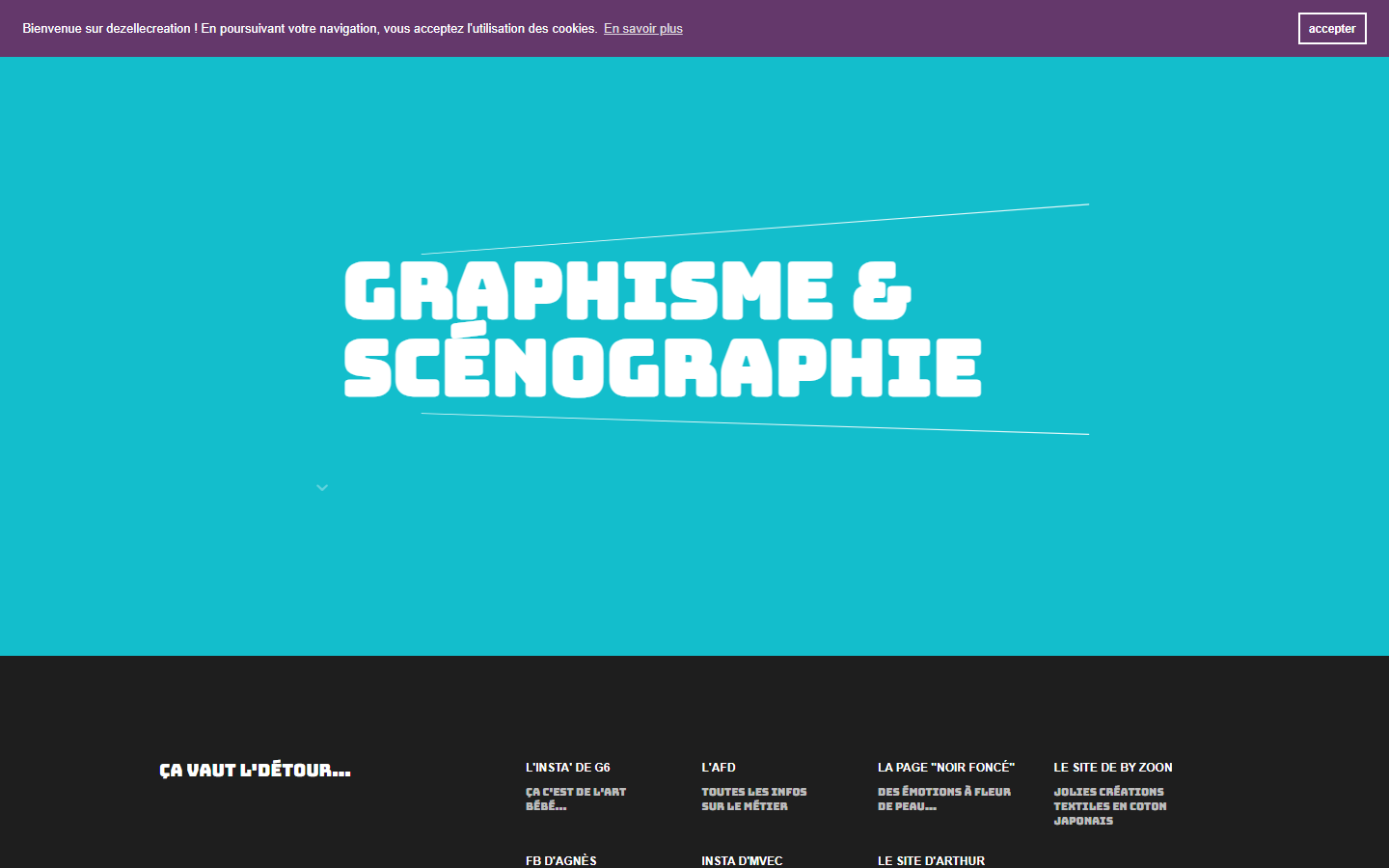 Aperçu du site de dezellecreation