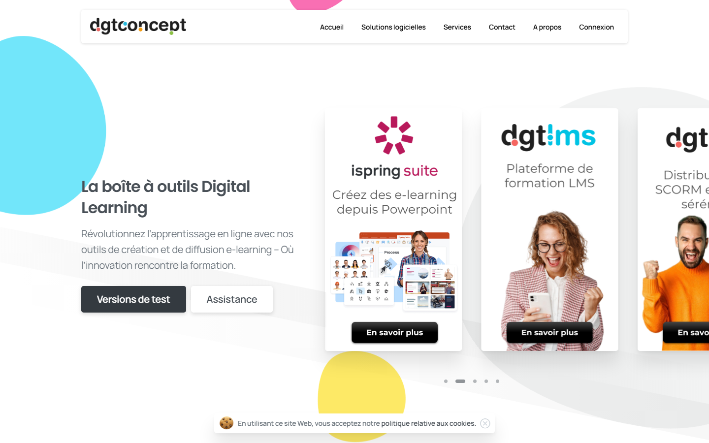 Aperçu du site de DGT CONCEPT
