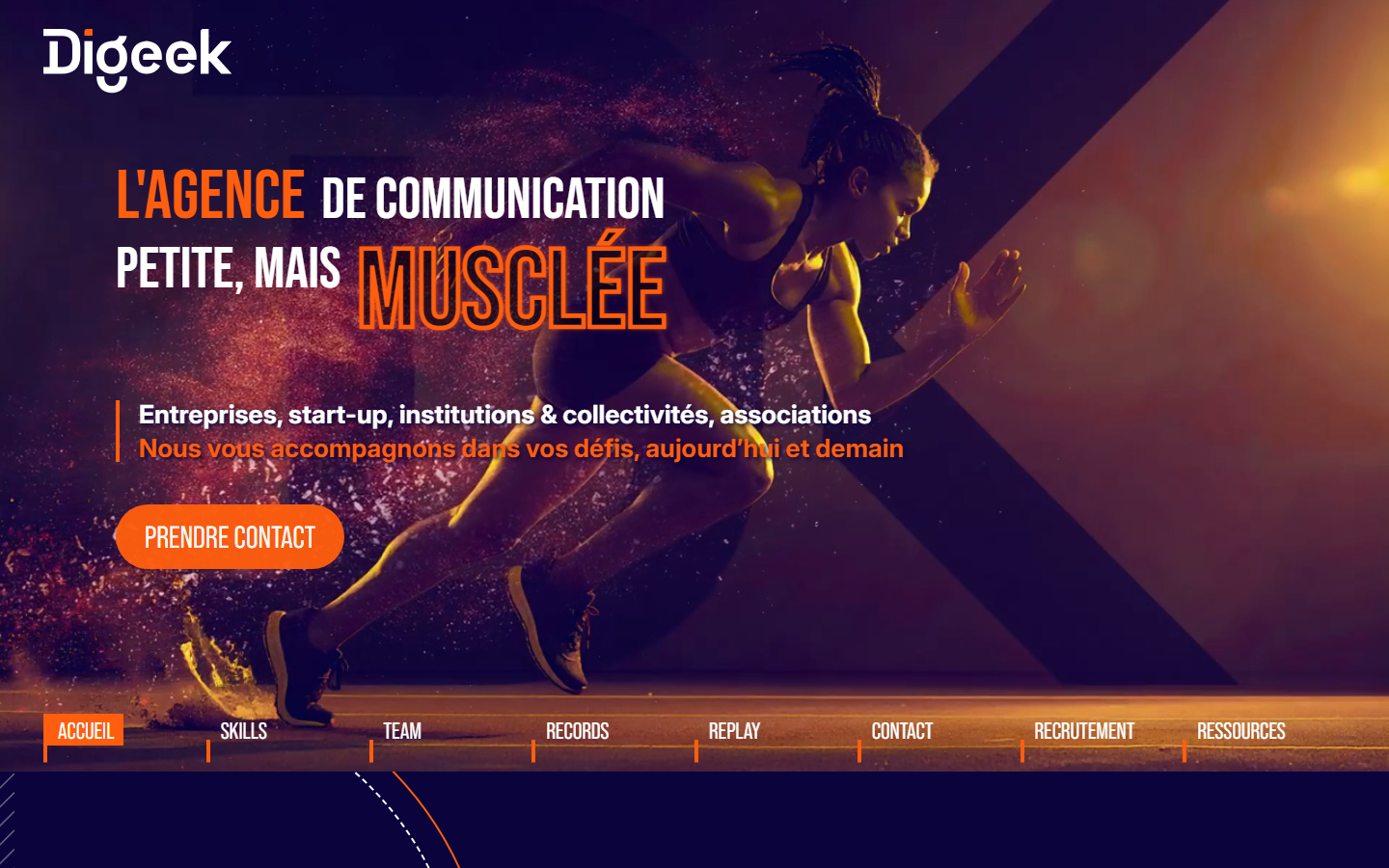 Aperçu du site de DIGEEK