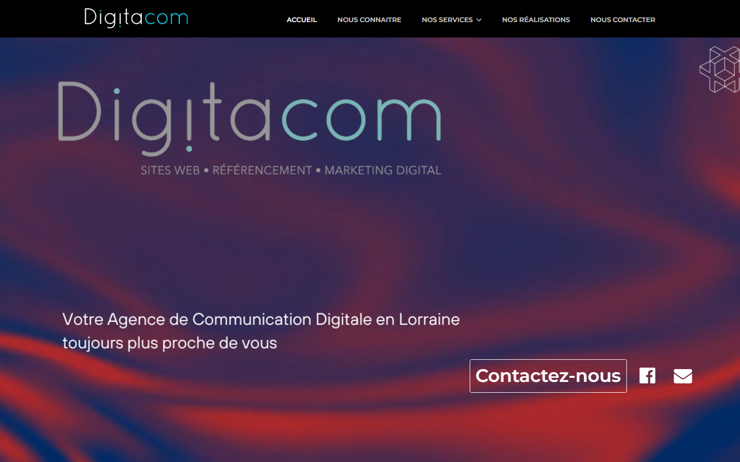 Aperçu du site de DIGITACOM