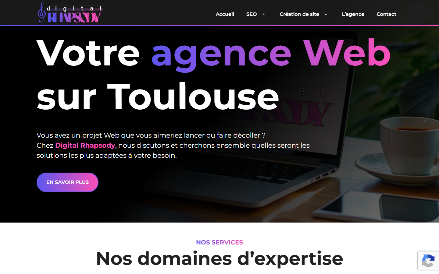 Aperçu du site de DIGITAL RHAPSODY