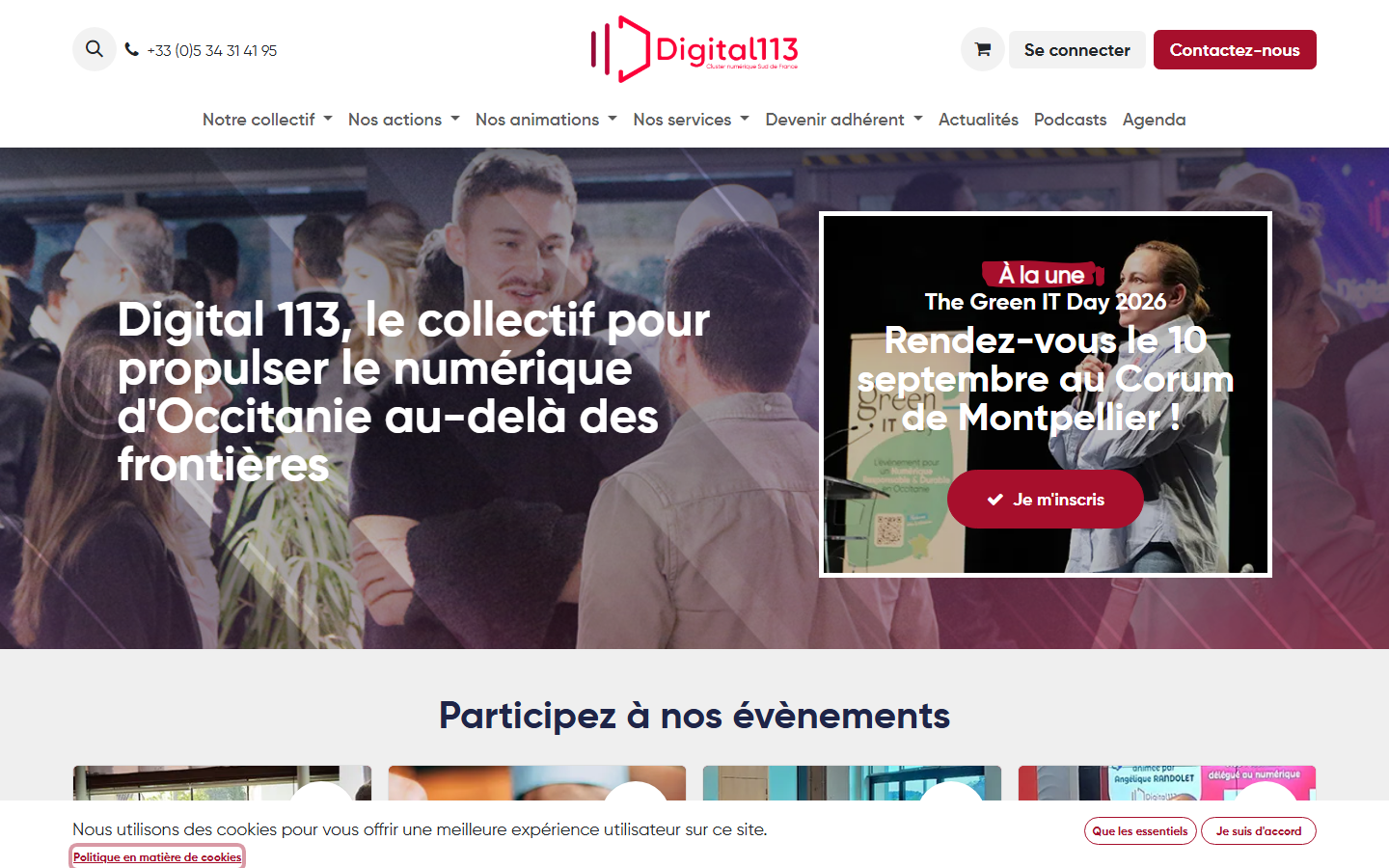 Aperçu du site de Digital 113
