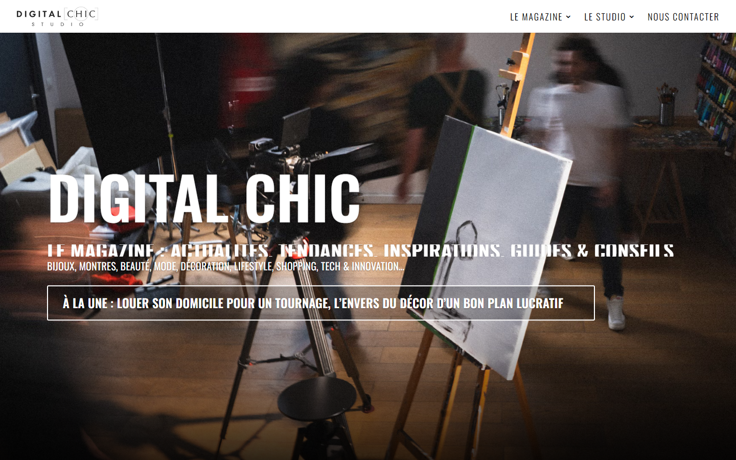 Aperçu du site de DIGITAL CHIC