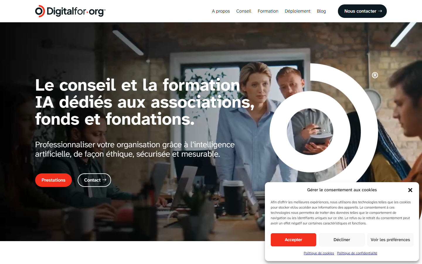 Aperçu du site de DIGITALFOR.ORG