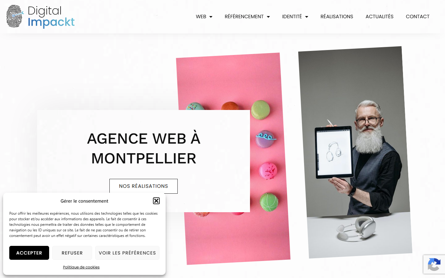 Aperçu du site de DIGITAL IMPACKT