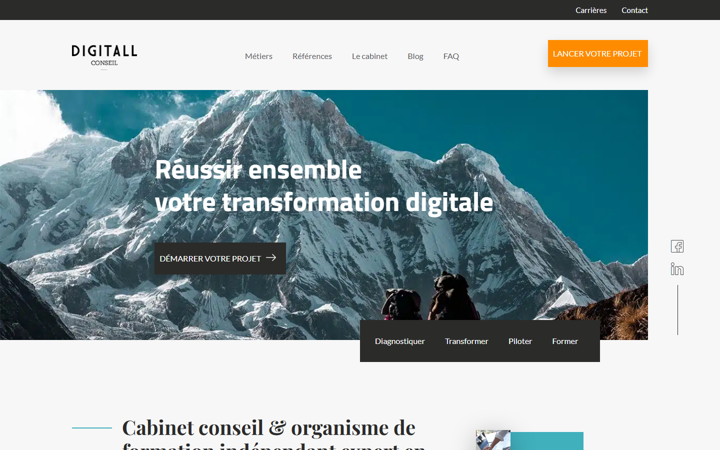 Aperçu du site de DIGITALL CONSEIL