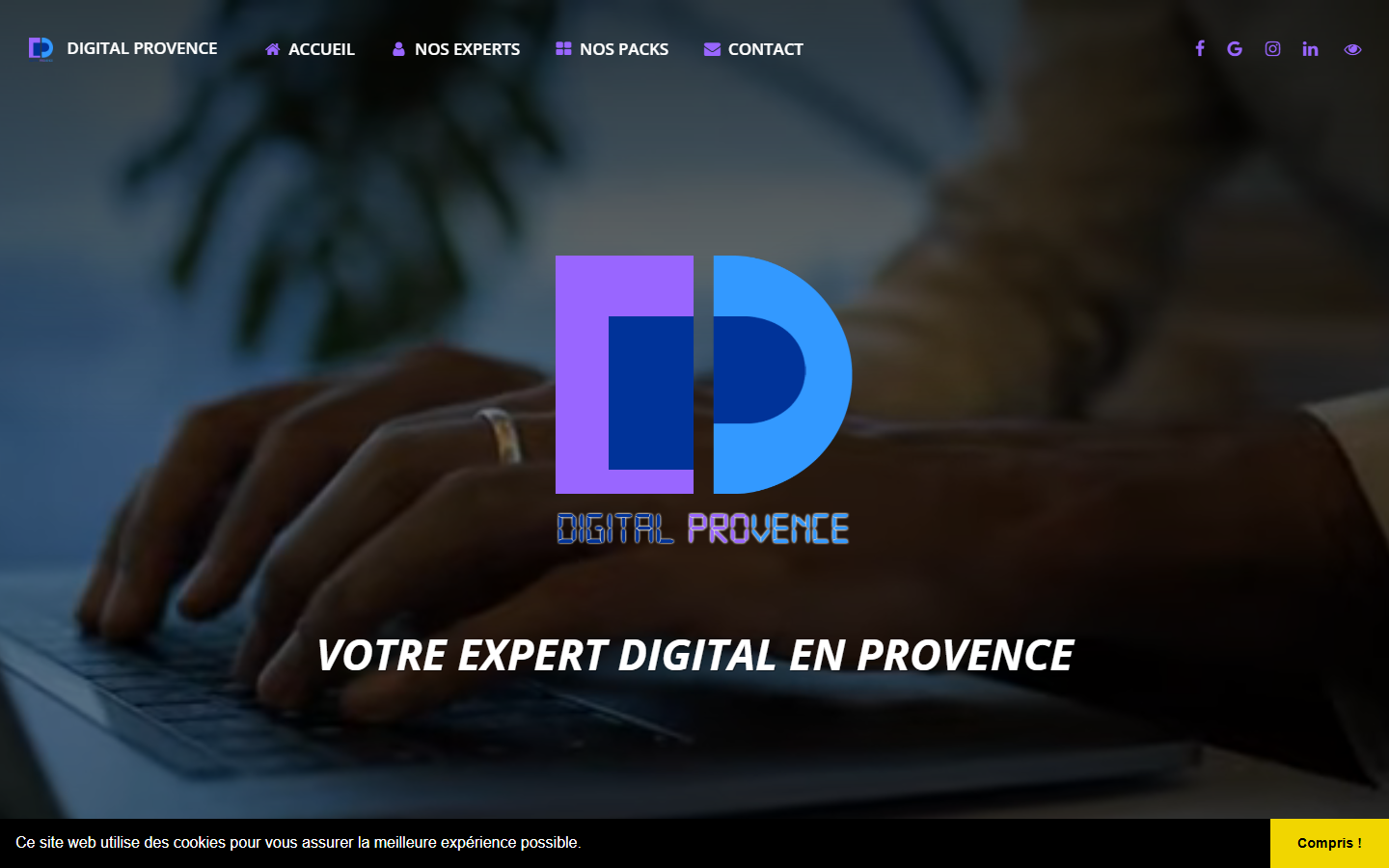 Aperçu du site de DIGITAL PROVENCE