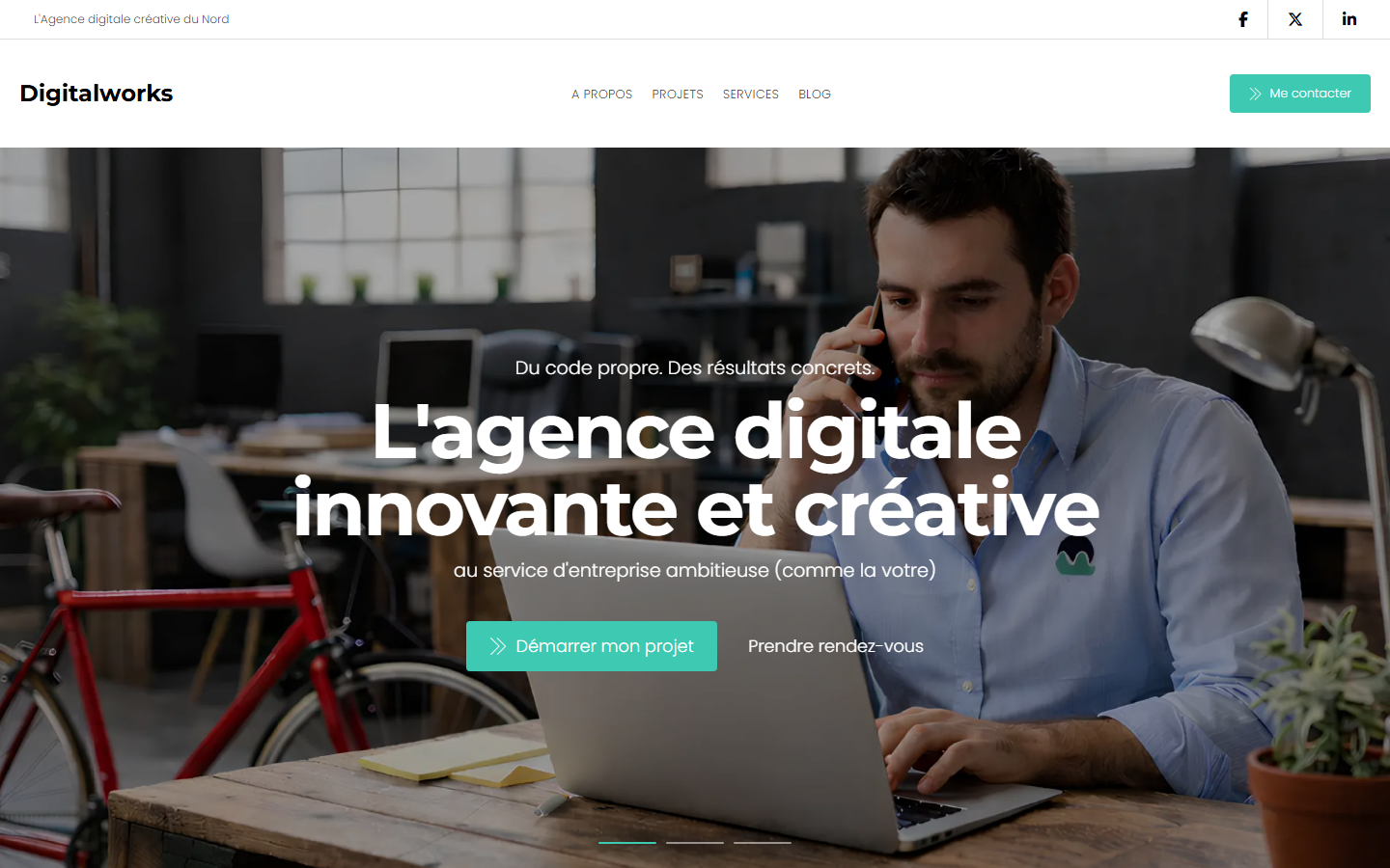 Aperçu du site de Digitalworks