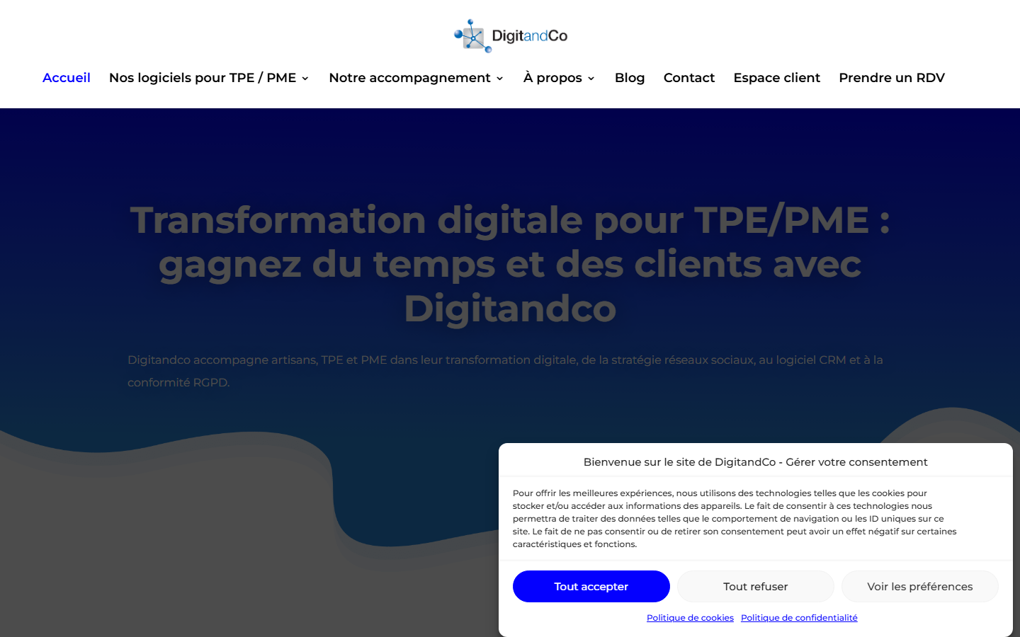Aperçu du site de Digitandco