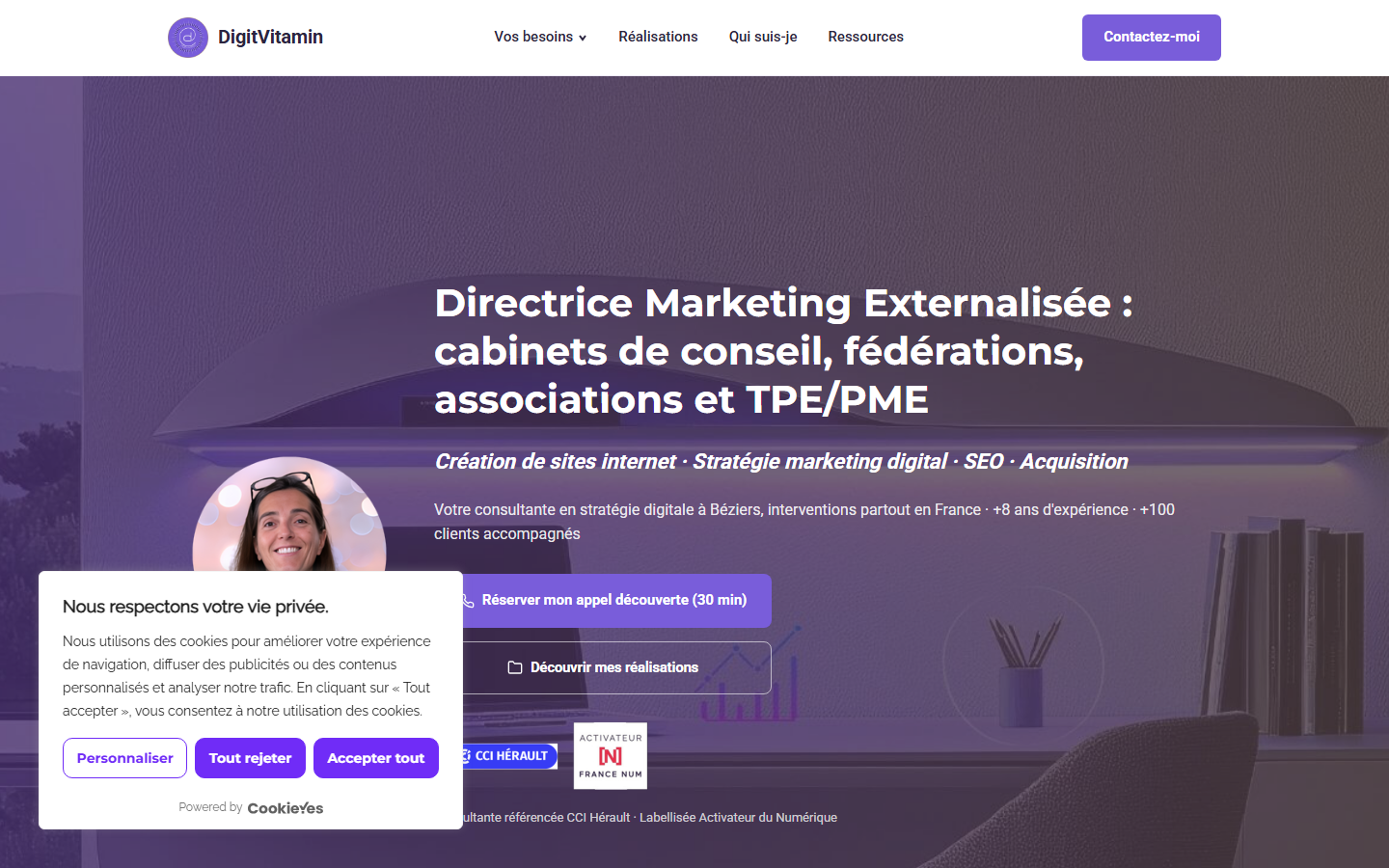 Aperçu du site de DIGITVITAMIN