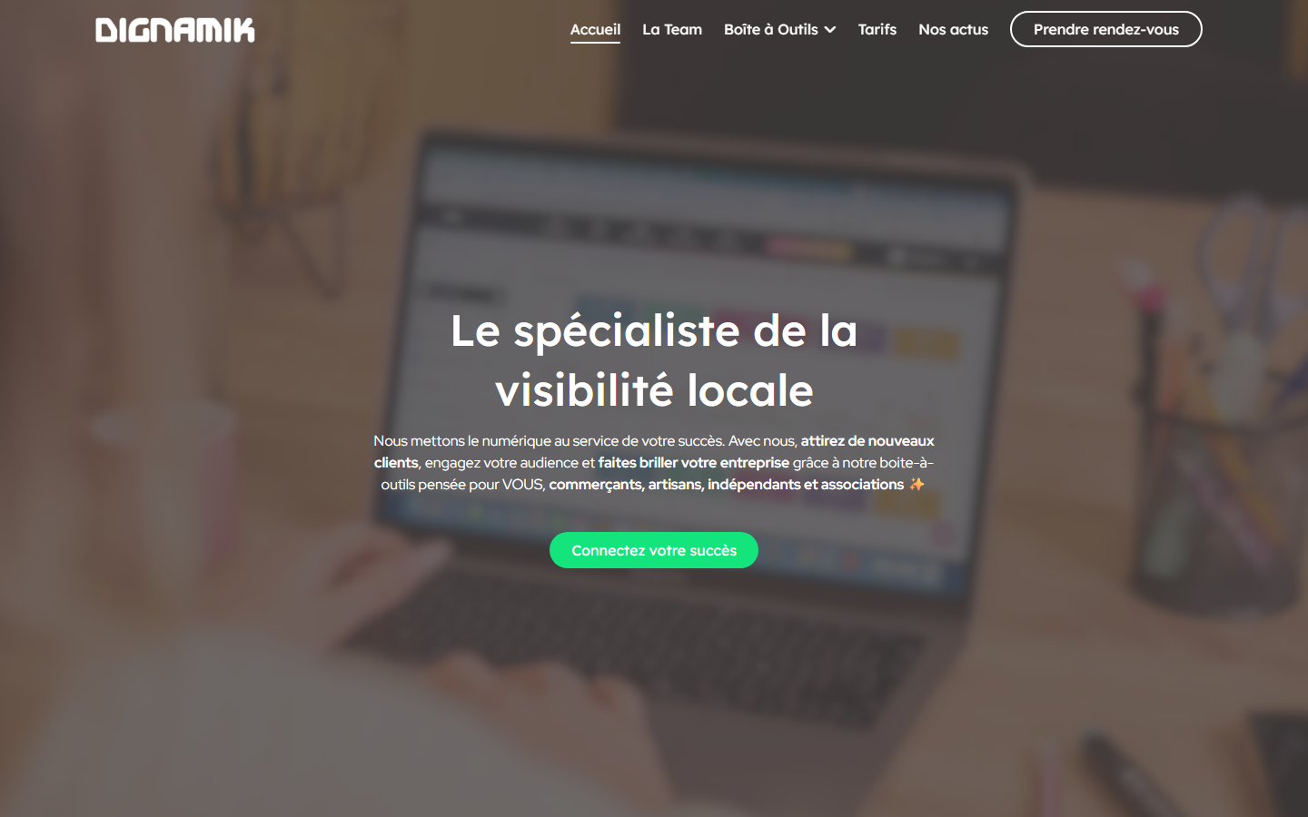 Aperçu du site de DIGNAMIK
