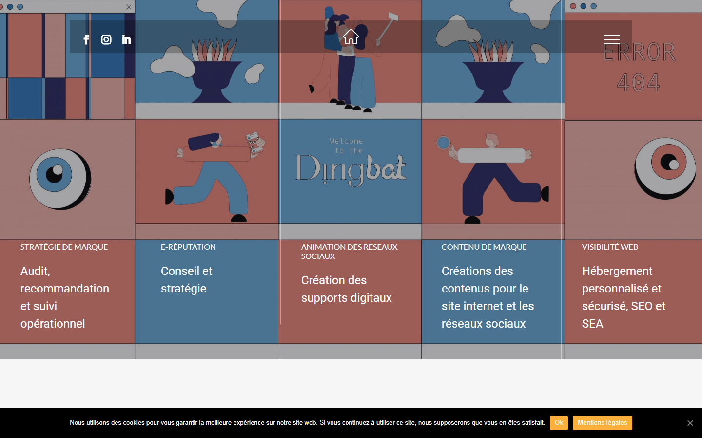 Aperçu du site de DINGBAT