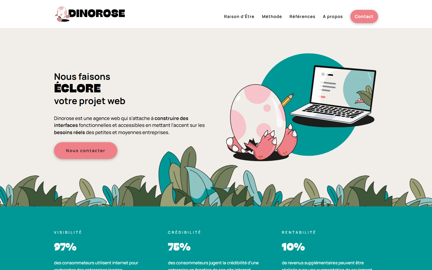 Aperçu du site de Dinorose