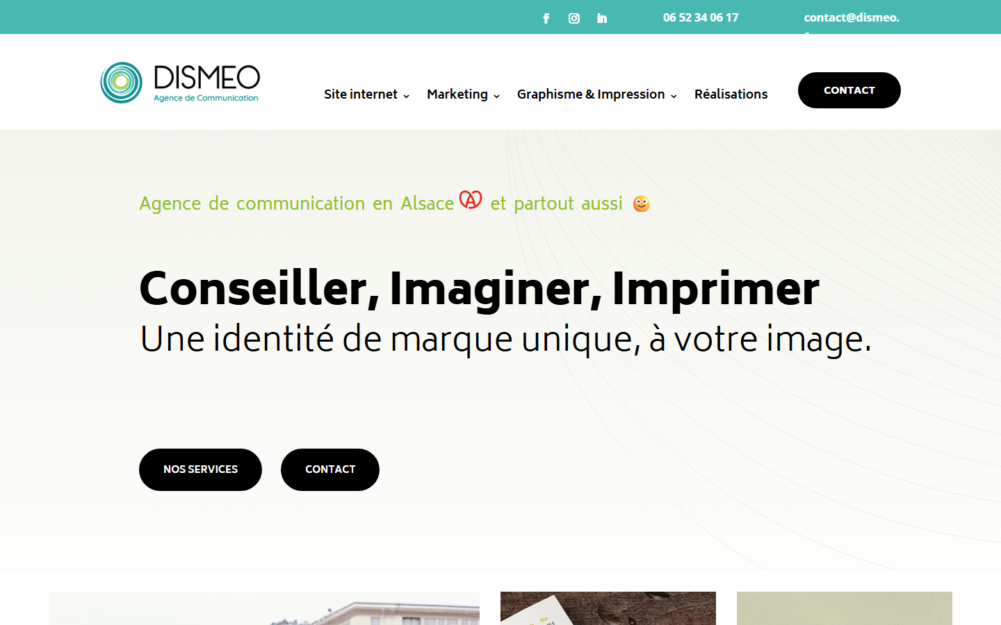 Aperçu du site de DIsmeo