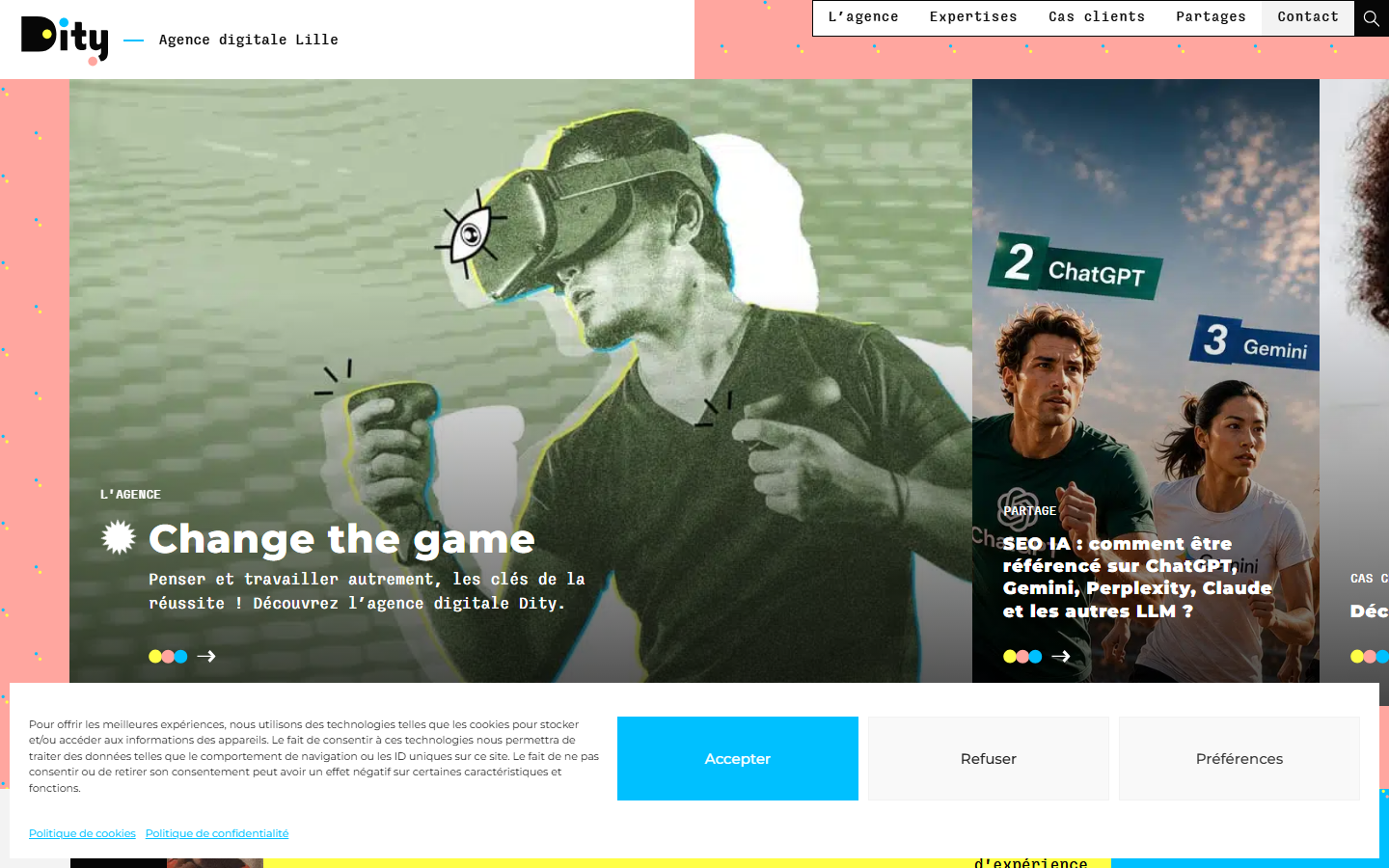 Aperçu du site de DITY