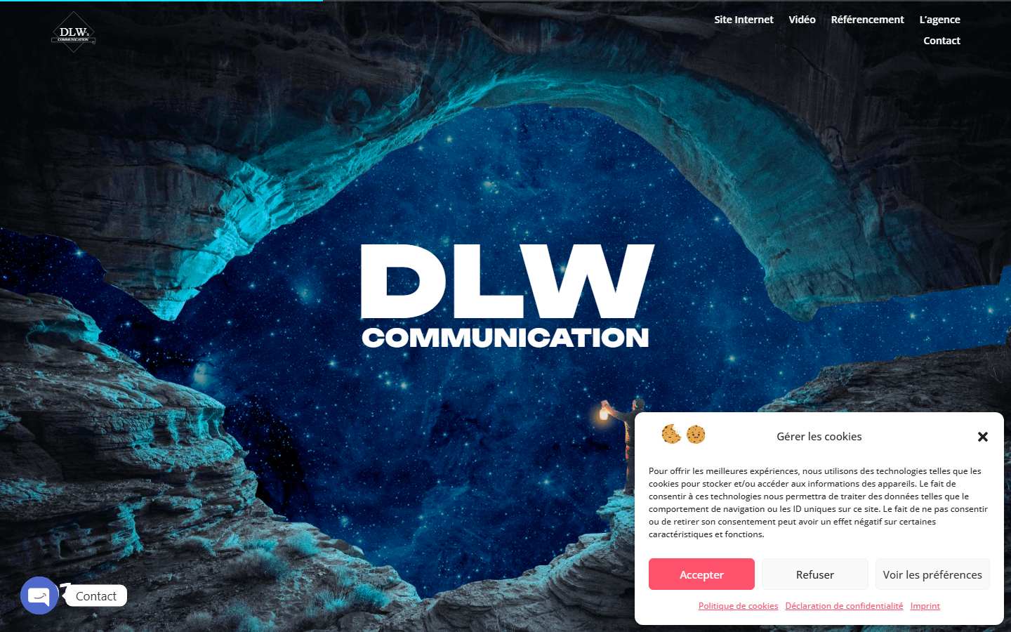 Aperçu du site de DLW Communication