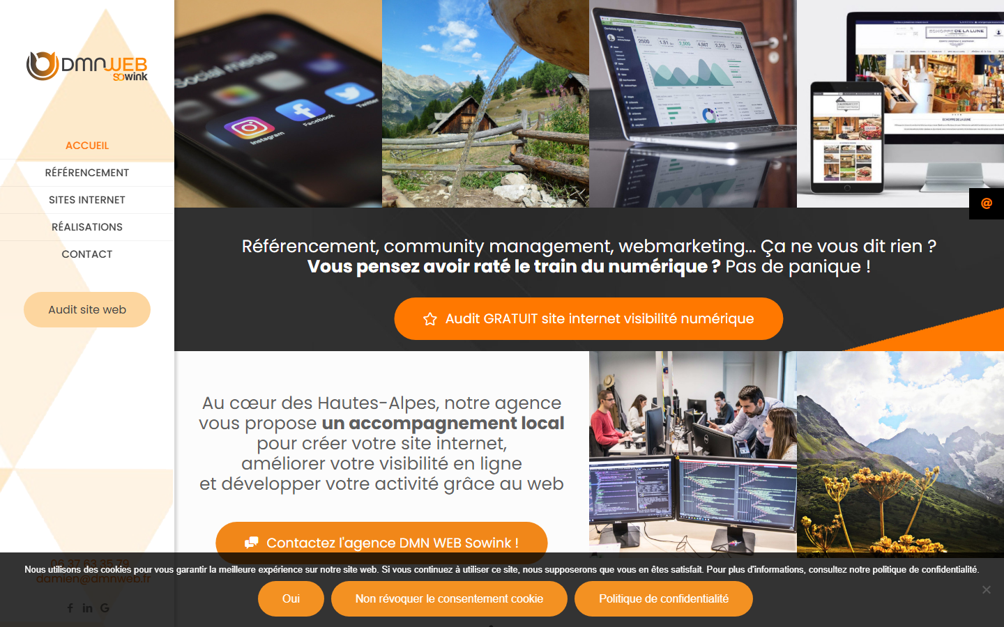 Aperçu du site de Dmn Web Affilié Sowink
