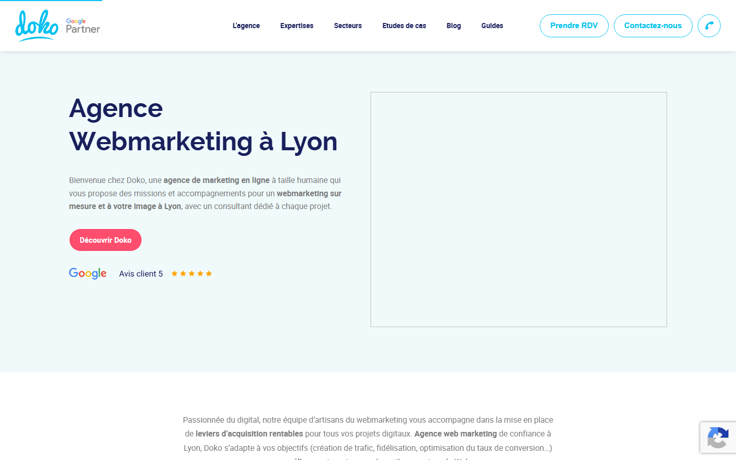 Aperçu du site de Agence Doko