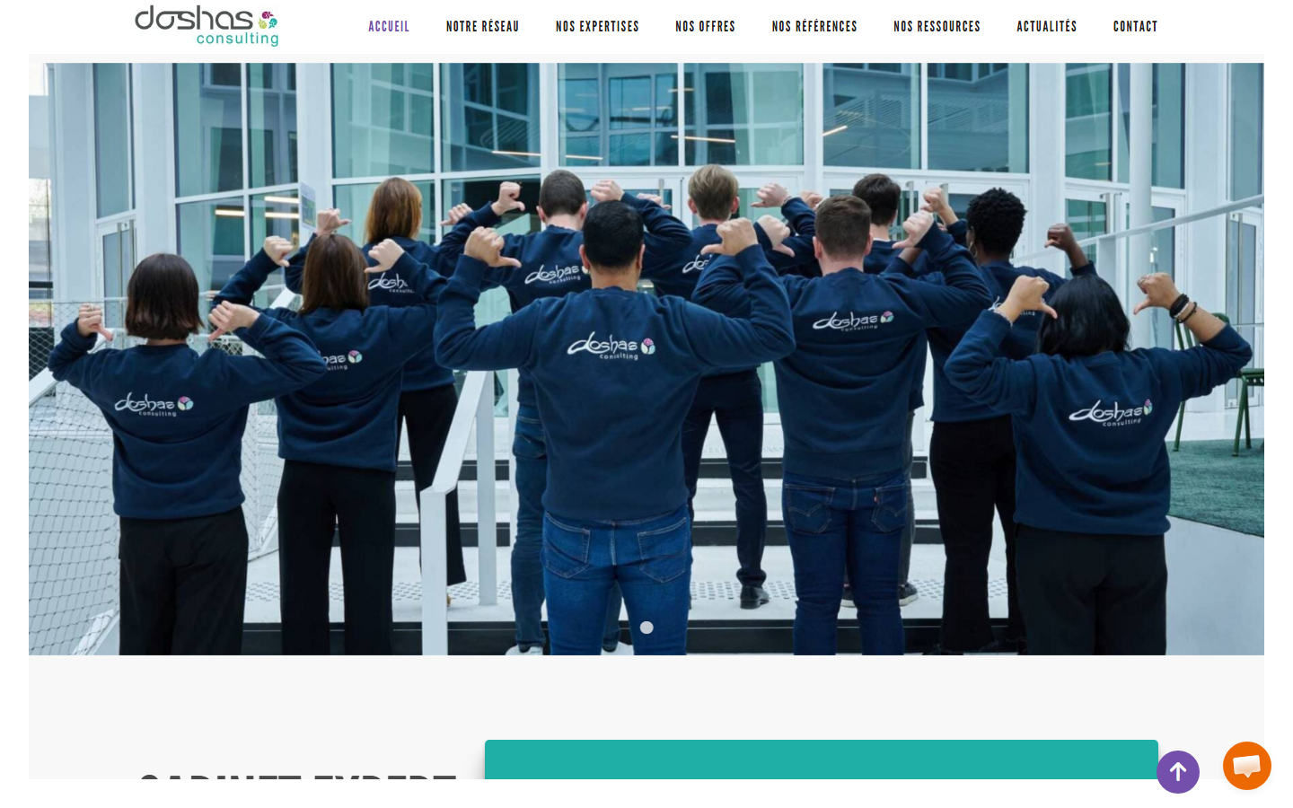 Aperçu du site de DOSHAS CONSULTING