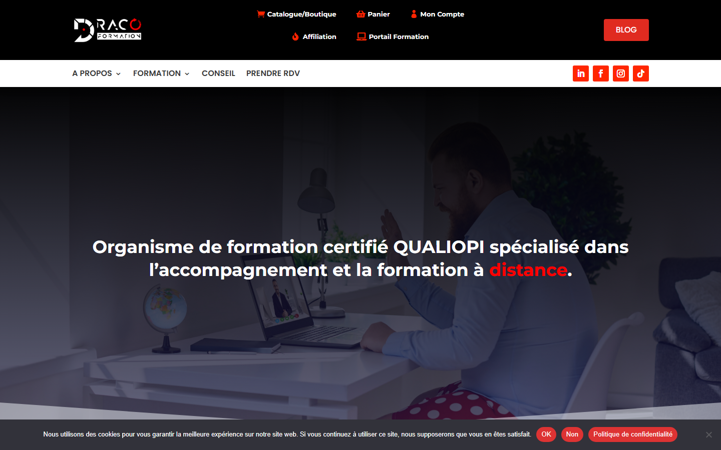 Aperçu du site de DRACO FORMATION