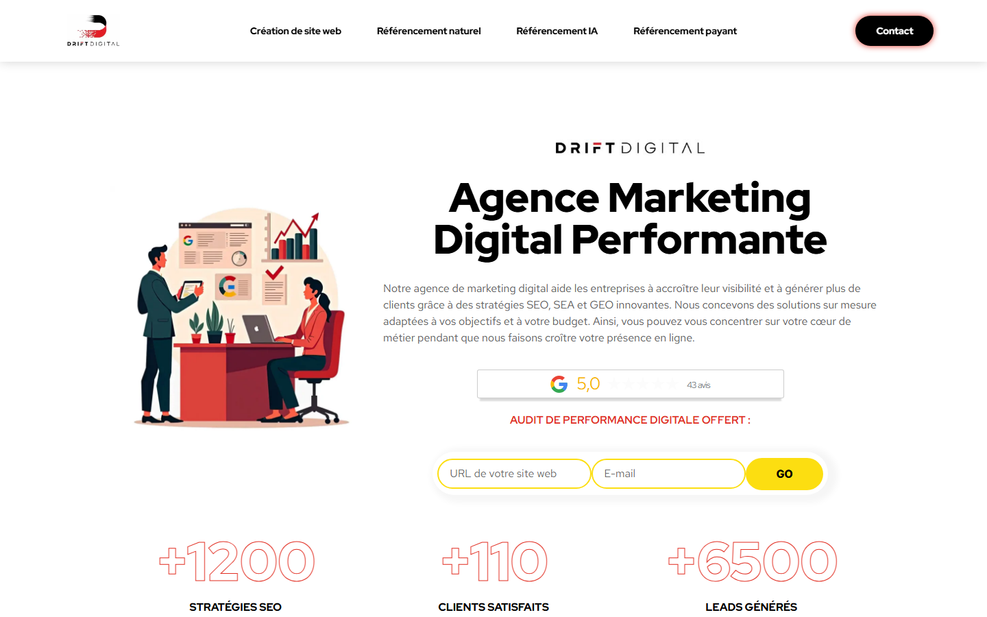 Aperçu du site de DRIFT DIGITAL