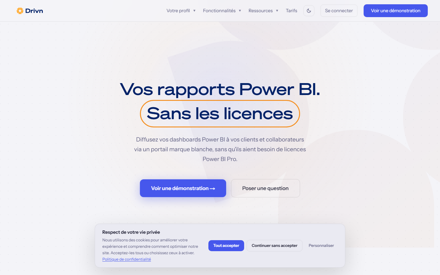 Aperçu du site de Drivn