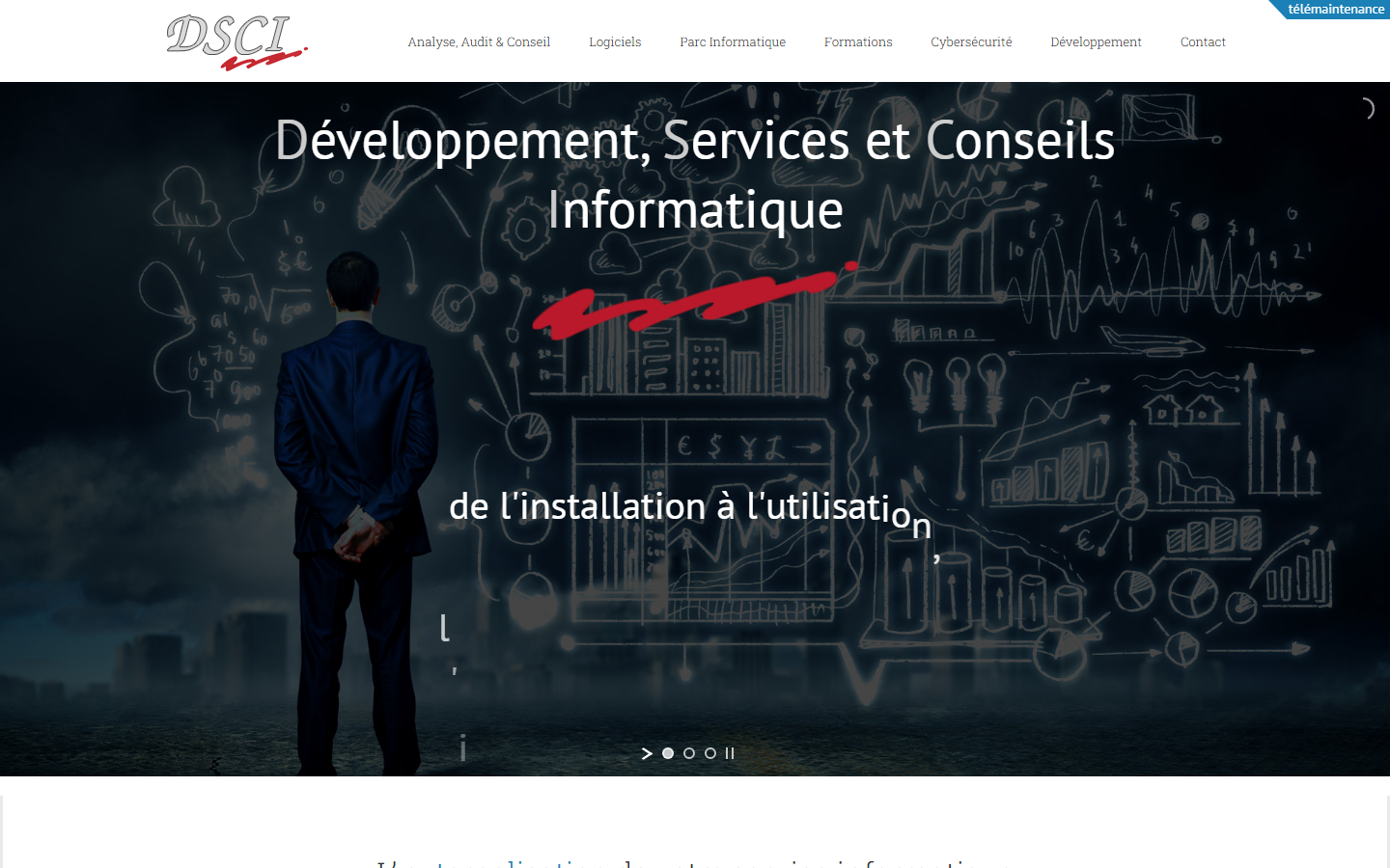 Aperçu du site de DEVELOPPEMENT SERVICES CONSEILS INFORMATIQUE