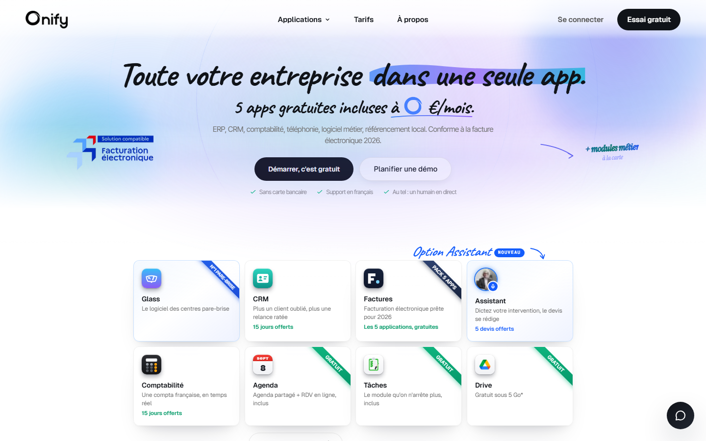 Aperçu du site de Dynamic Web