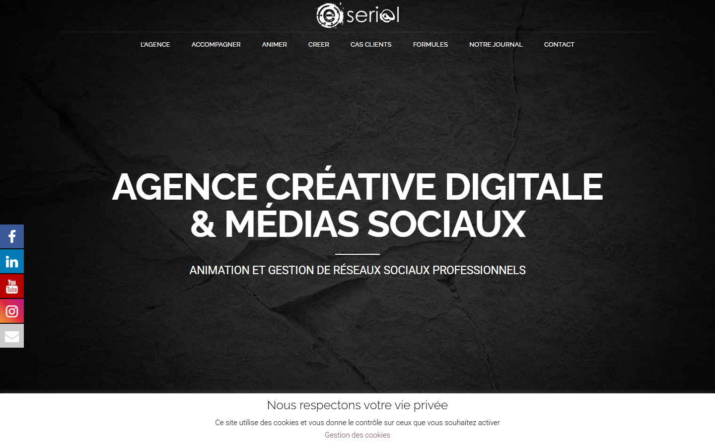 Aperçu du site de E-serial