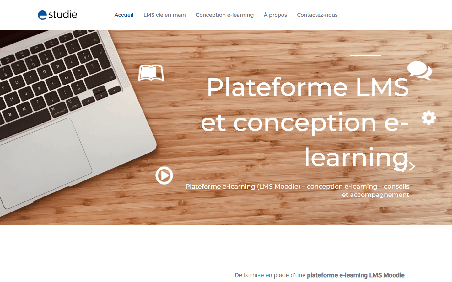 Aperçu du site de e-studie