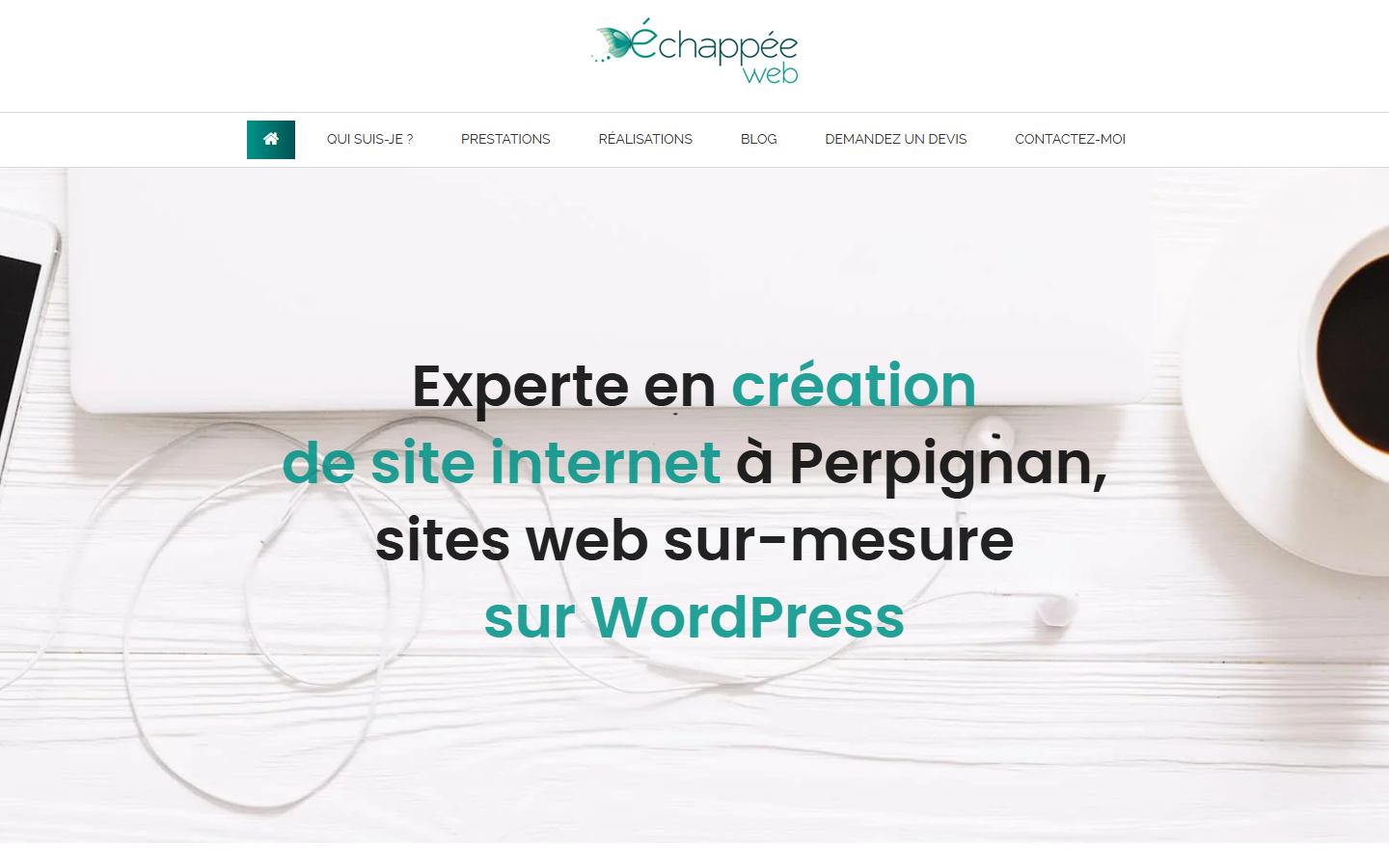 Aperçu du site de Echappee Web