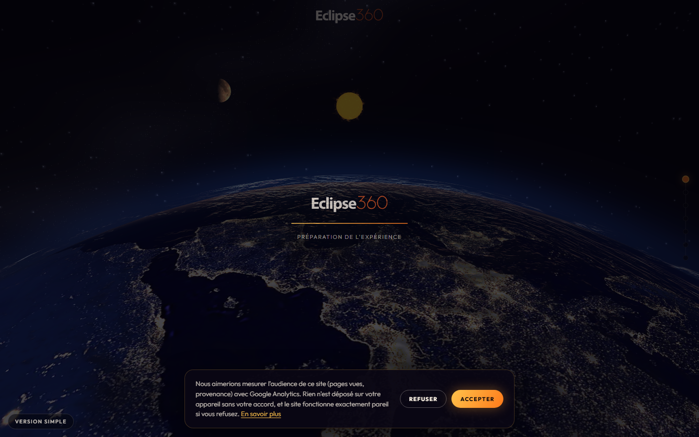 Aperçu du site de ECLIPSE360